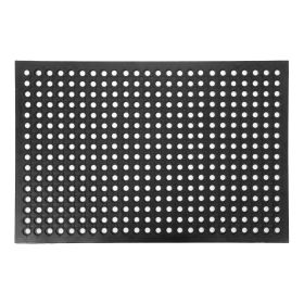 Industrial Anti-Fatigue Rubber Floor Mat – Non-Slip Hexagonal Drainage Mat for Bar, Kitchen, Restaurant, Warehouse – Durable, Water-Resistant