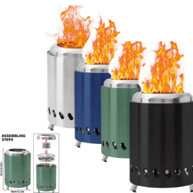 'Pitzy' Portable Fire Pit By: Seamless Outdoors (Color: BLACK)