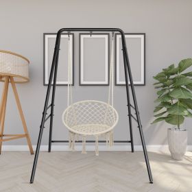 Heavy Duty Metal Swing Frame for Kids and Adults 500LBS Weight Capacity A Frame Swing Stand Only Indoor Outdoor Freestanding Backyard Swing Set B (size: 54*54.5*70.9in)